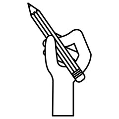 hand writing with pencil