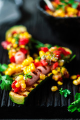 zucchini bun hot dog.