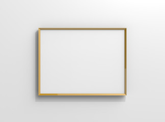 Matte gold color photo frame