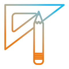 school rule with pencil