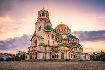 Alexander Nevsky Cathedral, Sofia, Bulgaria - obrazy, fototapety, plakaty