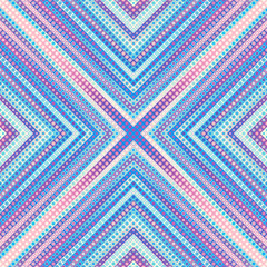 Geometric abstract symmetric pattern in low poly pixel art style. Seamless low poly background. Vector image.