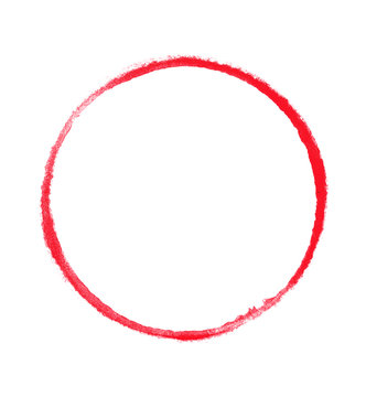 Wasserfarbe Kreis rot