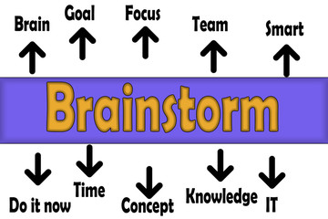 Brainstorm Tag cloud Education concept