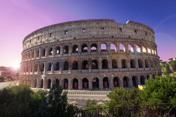 Plakat Colosseum in Rome, Italy.