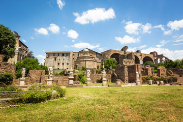 Fototapeta na wymiar Forum of Caesar in Rome, Italy