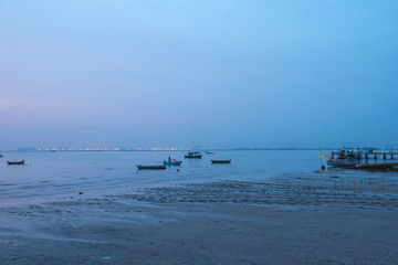 Obraz premium Sunset at Pattaya, Chonburi.