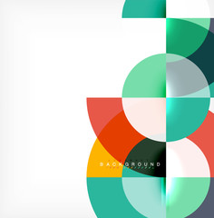 Obraz premium Modern circle abstract background