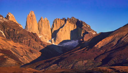 Fototapeta na wymiar Torres del Paine, Patagonia, Chile