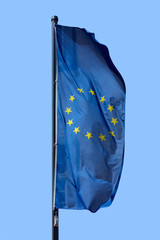 Flag of Europe. The European Flag is an official symbol of the European Union (EU). It consists of a circle of twelve five-pointed yellow stars on a blue (azure) field.