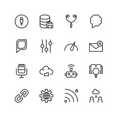 Fototapeta premium Network flat icon