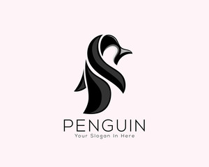 abstract fun penguin animal art logo vector © ShiipArts