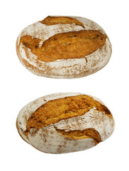 Freshly Baked Traditional Bread Isolated