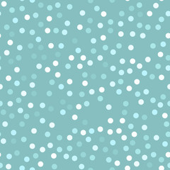 Glitter seamless texture. Actual mint particles. Endless pattern made of sparkling circles. Cool abs