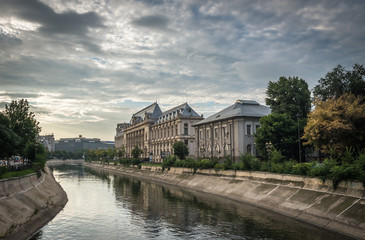 Dambovita River in Bucharest