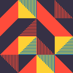 Minimalist background seamless pattern with simple shape