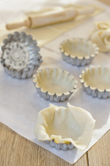 Prepared raw tartalettes