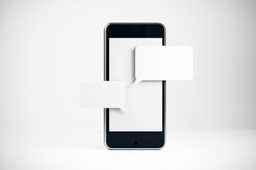 Smartphone with empty message