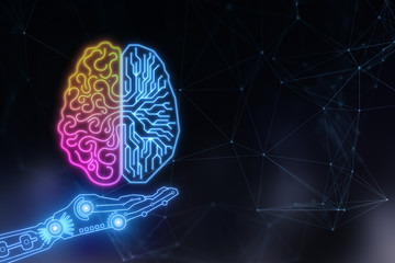 AI and artificial intelligence concept