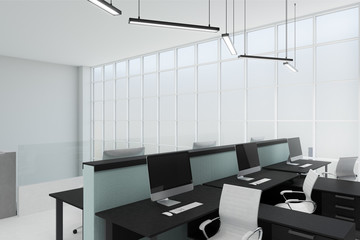 Modern coworking office interior