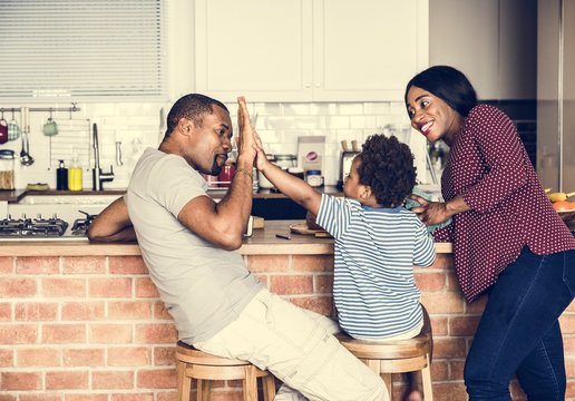 Black Family Spending Time Together