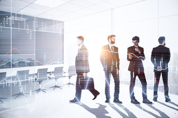 Obraz premium Trade, meeting and banking concept