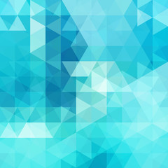 Abstract vector background with triangles. Blue geometric vector illustration. Creative design template.