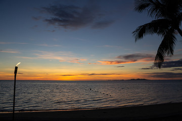 Sunset in Fiji