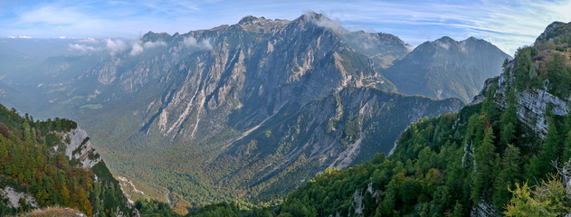 Naklejka na ściany i meble Landscape European Alps, high mountain