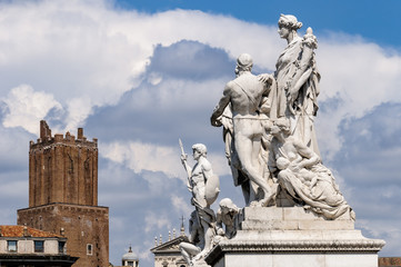 Roma, monumenti all'altare della Patria