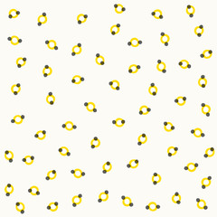 abstract yellow and black dots pattern background
