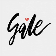 Summer Sale Lettering Calligraphy Text Pink Vector Shop