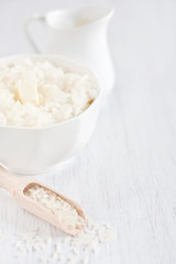 Rice porridge background