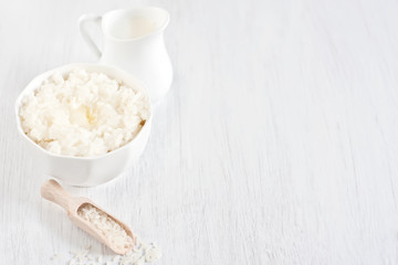 Rice porridge background