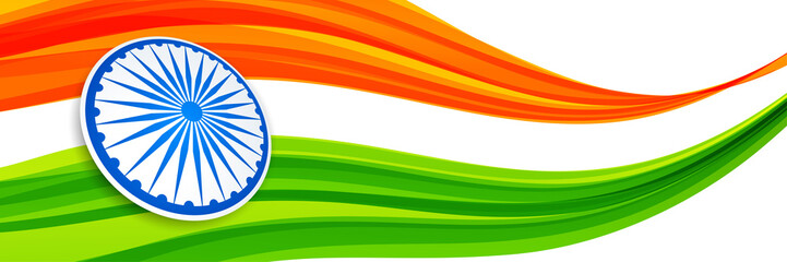 abstract creative style indian flag design