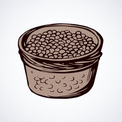 Caviar. Vector drawing