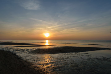 Beatiful sunset in the baltic sea
