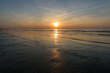 Beatiful sunset in the baltic sea