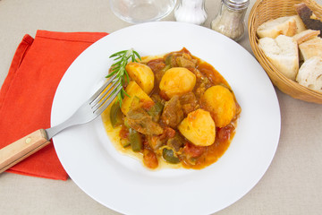 fricassée de porc 