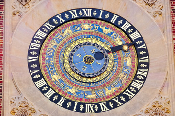 Clock in Hampton Court Palace, London, United Kingdom