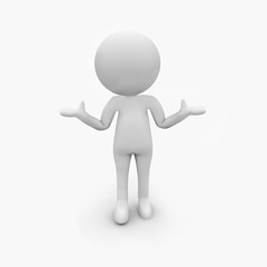 3D Männche unwissend