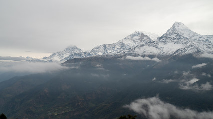 Annapurna mountains in Nepal
