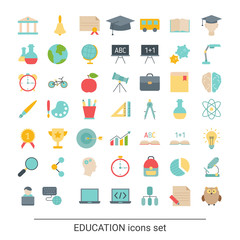 Education icon set
