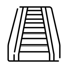 escalator icon vector