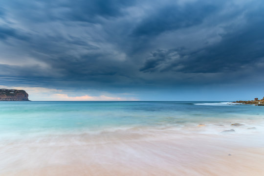 Tranquil and Stormy Seascape