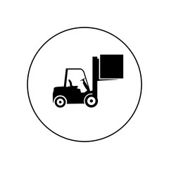 forklift vector icon, logo