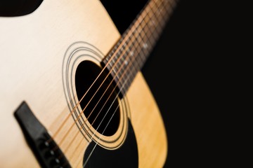 Fototapeta premium Closeup of an Acoustic Guitar