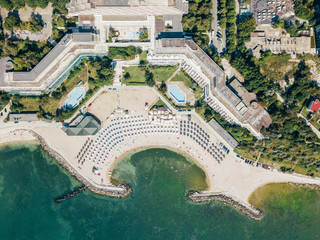 Aerial Drone View Of Neptun-Olimp Resort At The Black Sea In Romania © radub85