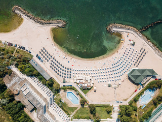 Aerial Drone View Of Neptun-Olimp Resort At The Black Sea In Romania © radub85