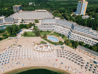 Aerial Drone View Of Neptun-Olimp Resort At The Black Sea In Romania © radub85